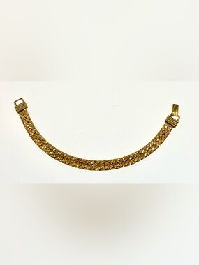 Vintage 70s Nugget Bracelet Wide Textured Chunky Retro Statement